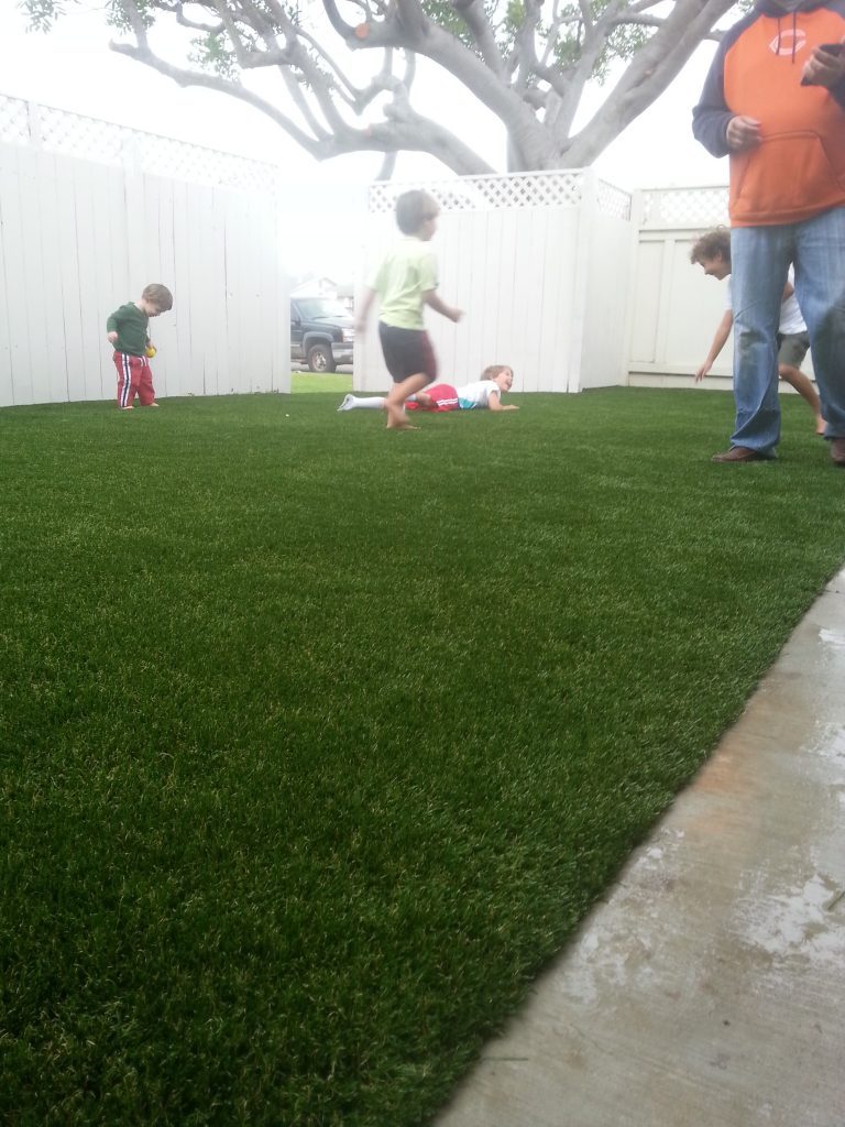 Synthetic Lawn Playground Installation Coronado, Best Artificial Turf Backyard Playgrounds